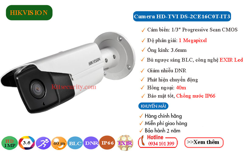 Camera-Hikvision-1MP-HD-TVI-DS-2CE16C0T-IT3